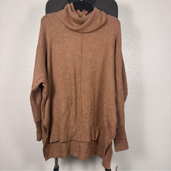 Jessica Simpson | Warm Tan Cowl Neck Sweater - Picture 1 of 8